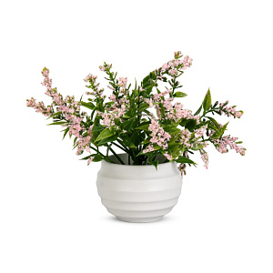 Цветок искусственный в кашпо Лаванда 14см розовый 000000000001222175