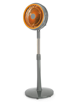 Вентилятор напольный102х25см 220В 35Вт 2скорости режим поворота регулировка наклона регулировка высоты серый пластик/железо с гальваническим покрытием 000000000001227273