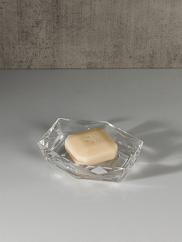 Мыльница 14,5x11,5x3,6см DE'NASTIA CRYSTAL прозрачный акрил 000000000001228366