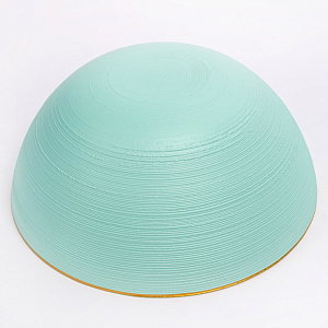 Салатник 21см GLASSCOM золотая кайма menthol стекло 000000000001213163