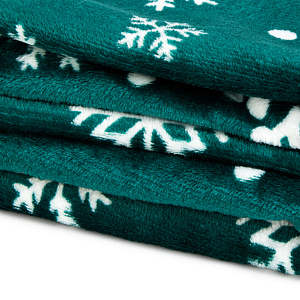 Плед 150х200см Снежинки полиэстер 000000000001220193