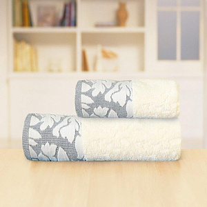 Полотенце махровое 70*140 крем, 100%хл, пл 380г/м2, НВ Антик м0783_04 L 000000000001188815