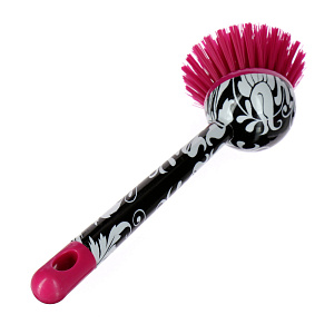 Набор для мытья посуды на подставке Rococco pink Vigar, 3 предмета 000000000001123200