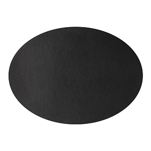 Салфетка сервировочная 45х32см LUCKY овал черный искусственная кожа ПВХ 000000000001214125