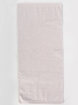 Полотенце махровое 100х150см СОФТИ Ромб светло-серый хлопок 100% 000000000001214707