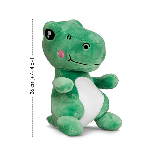 Игрушка мягкая 26±4см динозаврик Рекс в ассортименте полиэстер 000000000001220198