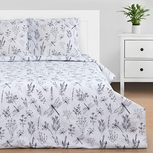 Комплект постельного белья 2-спальный ЭТЕЛЬ Стрекозы пододеяльник 175х215см простынь 200х220см наволочки 70х70см-2шт бязь хлопок 000000000001210753