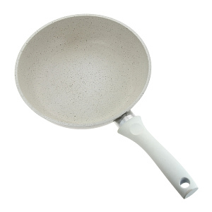 Сковорода 24х6см KUKMARA Традиция с ручкой стеклянная крышка антипригарное покрытие светлый алюминий 000000000001121246