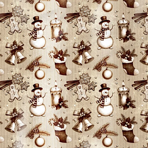 Бумага упаковочная 68,5х100см ИНТЕРПАК Еловые бусы 000000000001215334