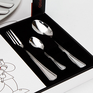 Набор столовых приборов 18 предметов SERVITTA Otis нержавеющая сталь 000000000001218834