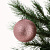Набор новогодних шаров 6шт 8см (блестки-2шт,матовый-2шт,рельеф-2шт) розовый пластик 000000000001209030