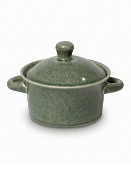 Бульонница с крышкой 290мл DE'NASTIA керамика зеленый керамика 000000000001231324