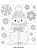 Оконное украшение Снежный пингвин из ПВХ пленки (крепится посредством статического эффекта) с раскраской на картонной подложке / 15, 000000000001191197