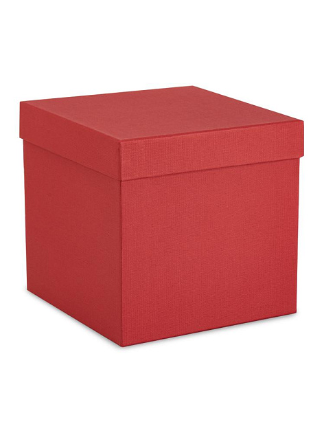 Коробка подарочная 17х17х17см РУТАУПАК  тиснение ЛЕН куб красный Коробка подарочная 17х17х17см РУТАУПАК  тиснение ЛЕН куб красный 000000000001226858