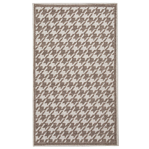 Коврик универсальный 60x100см DE'NASTIA гусиная лапка бежевый хлопок 100% 000000000001219477