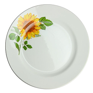 Мелкая тарелка Подсолнух Кубаньфарфор, 20 см 000000000001003998