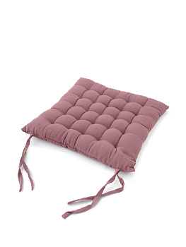 Подушка на стул 40x40см DE'NASTIA розовая ткань верха 100% хлопок 000000000001199502