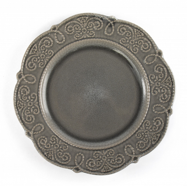 Тарелка обеденная 26,5см NINGBO Gray глазурованная керамика 000000000001217555