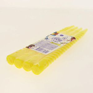 РУСАЛОЧКА Свечи витые 4 штуки желтые 730641 000000000001189302