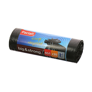 Мешки для мусора Big & Strong Paclan, 60л, 20 шт. 000000000001019595