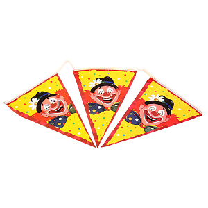 Гирлянда флаги Клоун Pap Star, 4 м 000000000001142511