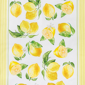 Дорожка на стол "Лимоны" 40*146 см, 100% хлопок, саржа 190 гр/м2 4026190 000000000001185453