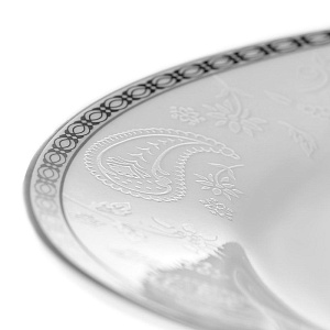 Тарелка обеденная 22,5см ESPRADO Arista White костяной фарфор 000000000001163455