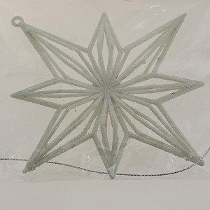 Украшение декоративное на ёлку Снежинка 17см R010503 000000000001192238