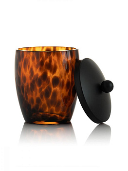 Органайзер универсальный (для косметики, ванных аксессуаров) DE'NASTIA Лео черный/коричневый стекло 000000000001218910