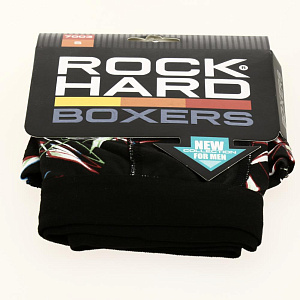 Трусы мужские Rockhard BOXERS S микс принтов 95%хлопок 5%эл 000000000001190383