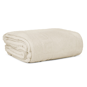 Простыня махровая 150х180см СОФТИ с бордюром светло-бежевый хлопок 100% 000000000001214263