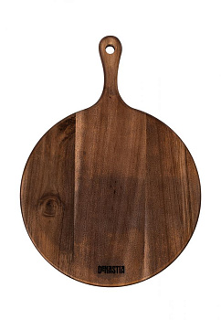 Менажница 25см DE'NASTIA круглая с ручкой дерево акация 000000000001216977