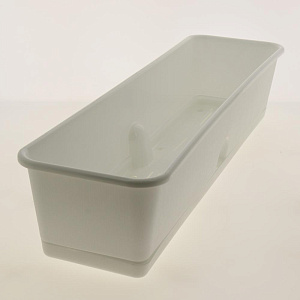 Ящик с поддоном для рассады и цветов 600*150*120 Оснащен отверстием для нижнего полива белый C0507 пластик Ящик с поддоном для рассады и цветов 600*150*120 Оснащен отверстием для нижнего полива белый C0507 пластик 000000000001182774