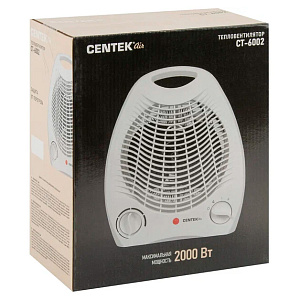 Тепловентилятор CENTEK 1000/2000Вт 3 режима защита от перегрева быстрый прогрев 000000000001214040