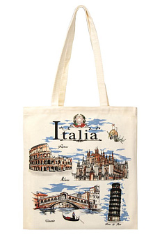 Сумка-шоппер 40х37см с принтом ST cotton 000000000001227180