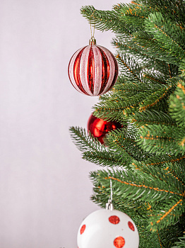 Декоративное украшение Набор шаров 8см 6шт MANDARIN полистирол 000000000001209350