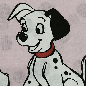 Комплект постельного белья 1,5сп Павлинка 101 Долматинец с 1 нав 70х70см розовый бязь 125гр/м2 100% хлопок 000000000001203576