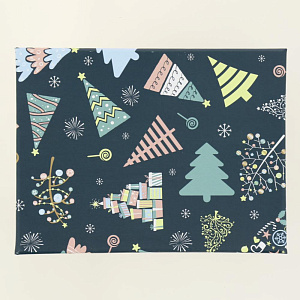 Коробка подарочная 17x13x7см РУТАУПАК В ожидании праздника прямоугольная 000000000001208351