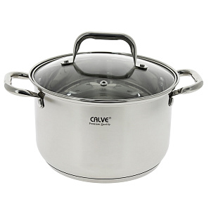Кастрюля 3,9л 20см CALVE с крышкой CL-1821-3 000000000001154185