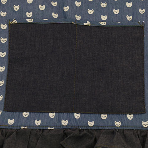 Фартук YELLOW RABBIT Кошечка Джинс,три кармана,регул.кольцо,100% хлопок ,арт0077 000000000001186629