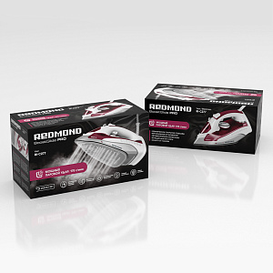 Утюг REDMOND RI-C277. Функция парового удара. «Капля-стоп». Самоочистка. Вертикальное отпаривание. Керамическая подошва. Пластик 000000000001198882