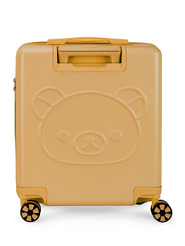 Чемодан на колесах S (38х20х43см) мишка желтый ABS 000000000001226532