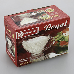 Соусник 15х6,5см/140мл иранское стекло 000000000001205478