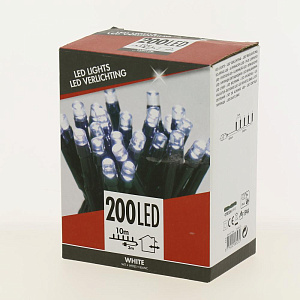 Эл.гирлянда 200LED 10м белый свет AX8721020 000000000001182092