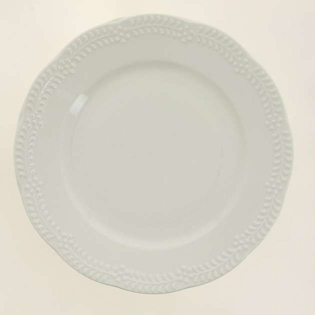 Набор столовый 19 предметов TULU PORSELEN BUSRA белый фарфор (тарелки:обеденная 27см-6шт, десертная 20см-6шт, суповая 23см-6шт, салатник 18см-1шт) 000000000001208263