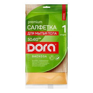 Салфетка для пола 50х60см 1шт DORA вискоза 000000000001223299