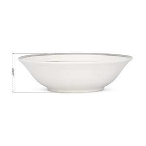 Салатник 22см Анжелика с серебром фарфор 000000000001219770