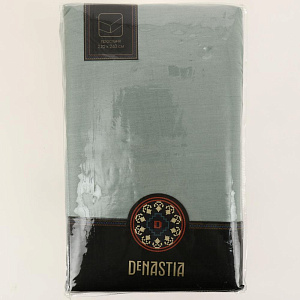 Проcтыня 270x240см DE'NASTIA зеленый 100%хб сатин C010858 000000000001204384