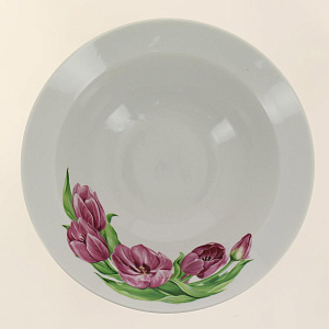Салатник фарфор 500 мл Розовые тюльпаны,093012 000000000001193511