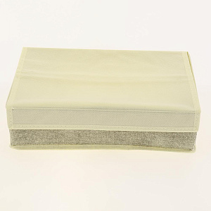 Кофр с отсеками 35х23х10см ПОСУДА ЦЕНТР бежевый 000000000001187225